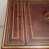 Louis XVl-style mahogany-shaped writing table