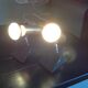 Paire de lampes spots à pince, vintage, années 70