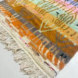 Tapis berbère marocain Boujaad multicolores à motifs 2,96x1,96m