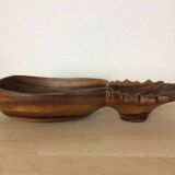 Scandinavian fruit bowl pineapple in teak