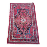 Tapis ancien persan épais en laine noué main 140 x 224 cm
