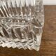 Square thick crystal ashtray from the 70s-80s.