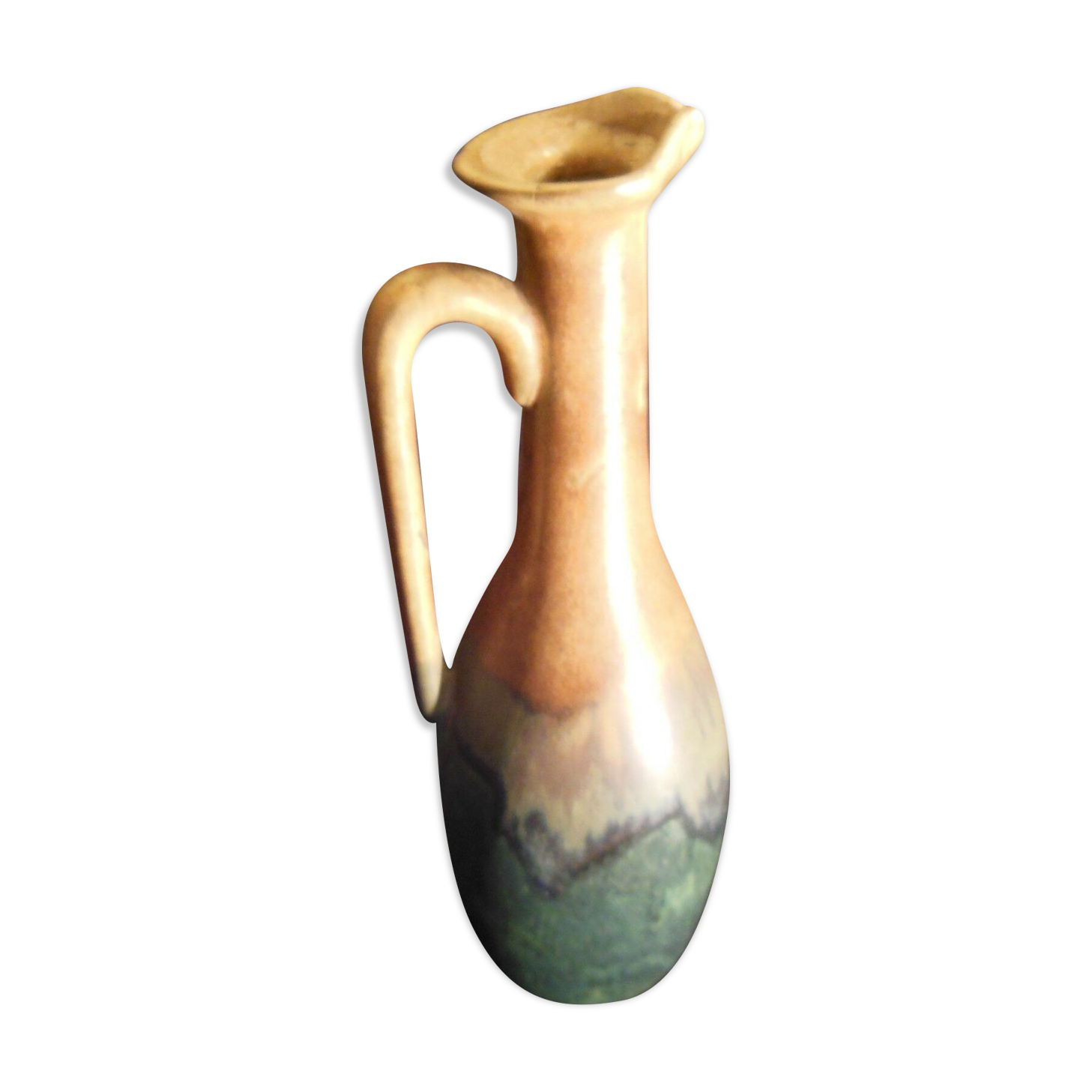 Pitcher in polychrome ceramic