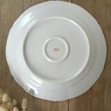 Plat rond en porcelaine oiseau de paradis
