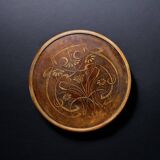 Thonet style Art Nouveau bistro stool in curved wood