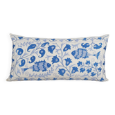 Housse de coussin brodée vintage 46x86 cm