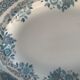 Plat de service pontesa motifs fleurs bleues en porcelaine vintage