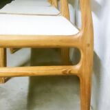 4 chairs by Johannes Andersen for Uldum Møbelfabrik, in pine, Scandinavian design, Denmark 1960's