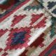 Kilim carpet in burlap and cotton. 120cm x 190cm