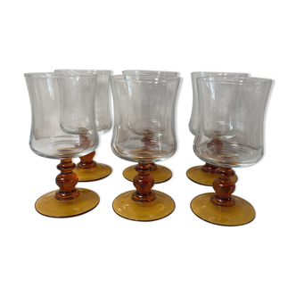 Set of 6 vintage water glasses