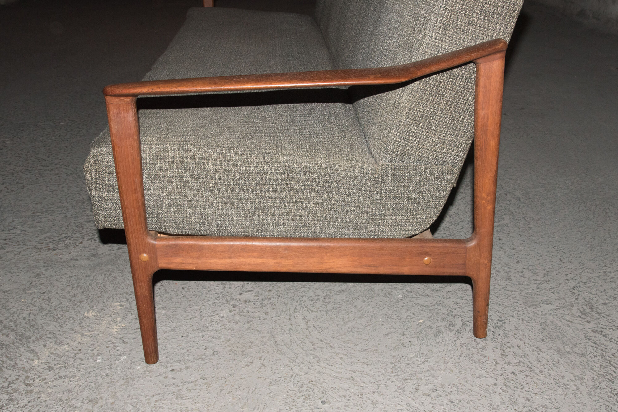 Scandinavian teak sofa bed from the 60s