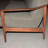 Scandinavian teak sofa bed from the 60s
