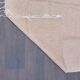 Moroccan berber rug handmade in beige cotton 130 x 220 cm