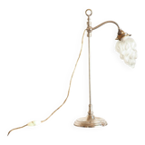 Old lamp rises and falls flame