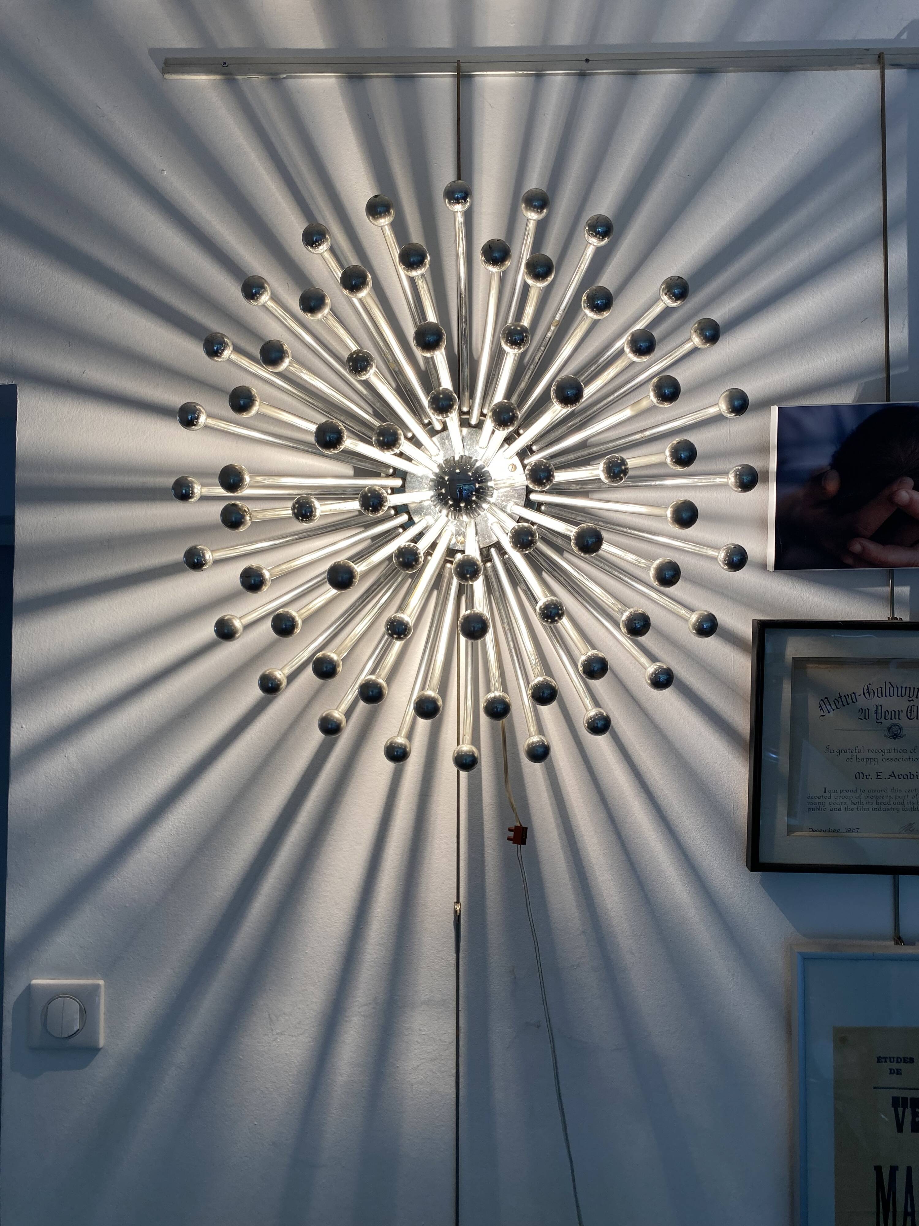 Pistillo wall lamp from the Tetrach studio for Valenti Luce, Italy 1969