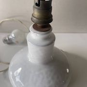 Lampe vintage en céramique craquelée