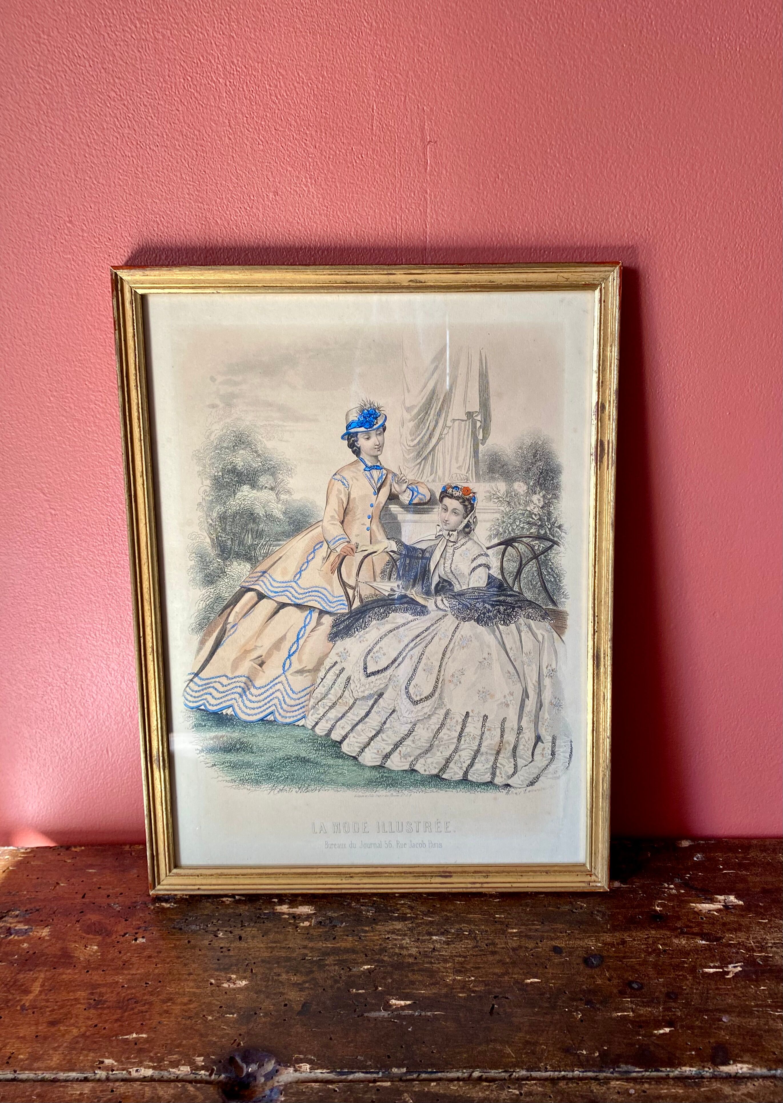 Gravure « La mode illustrée » Héloïse Leloir