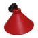 Vintage up and down pendant light in red and white lacquered metal