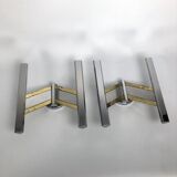 Pair of brass and chrome sconces from Sciolari 70