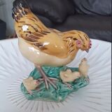 Statuette hen and chicks manufacture Shiwan 50s