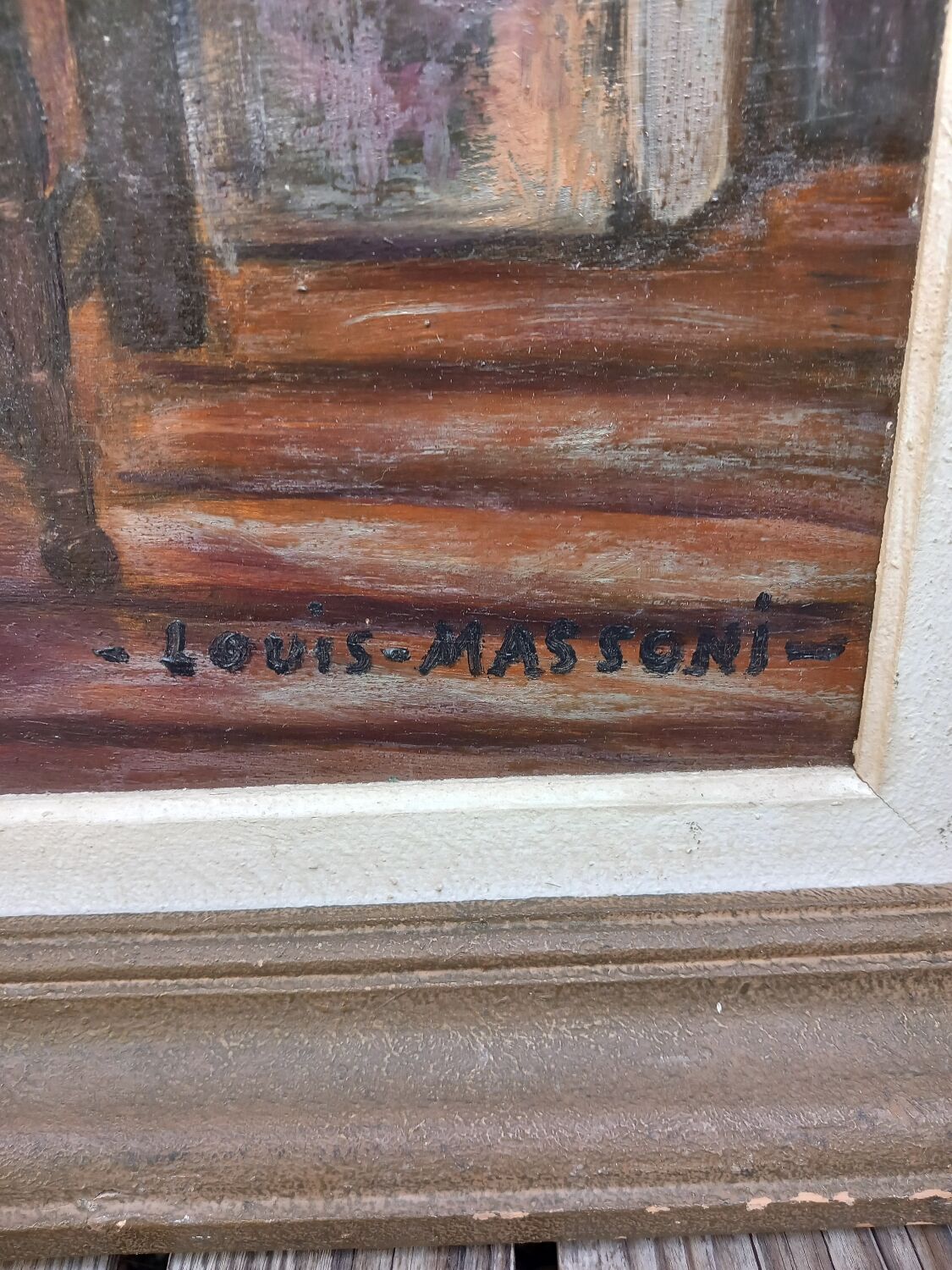 Painting 20th century Louis Massoni expressionism