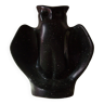 Brutalist design ceramic owl lamp
