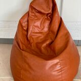 Bean bag - faux cognac leather