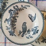 Assiettes creuses Longwy en terre de fer