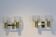 Sophisticated pair of brass wall lamps 1970s