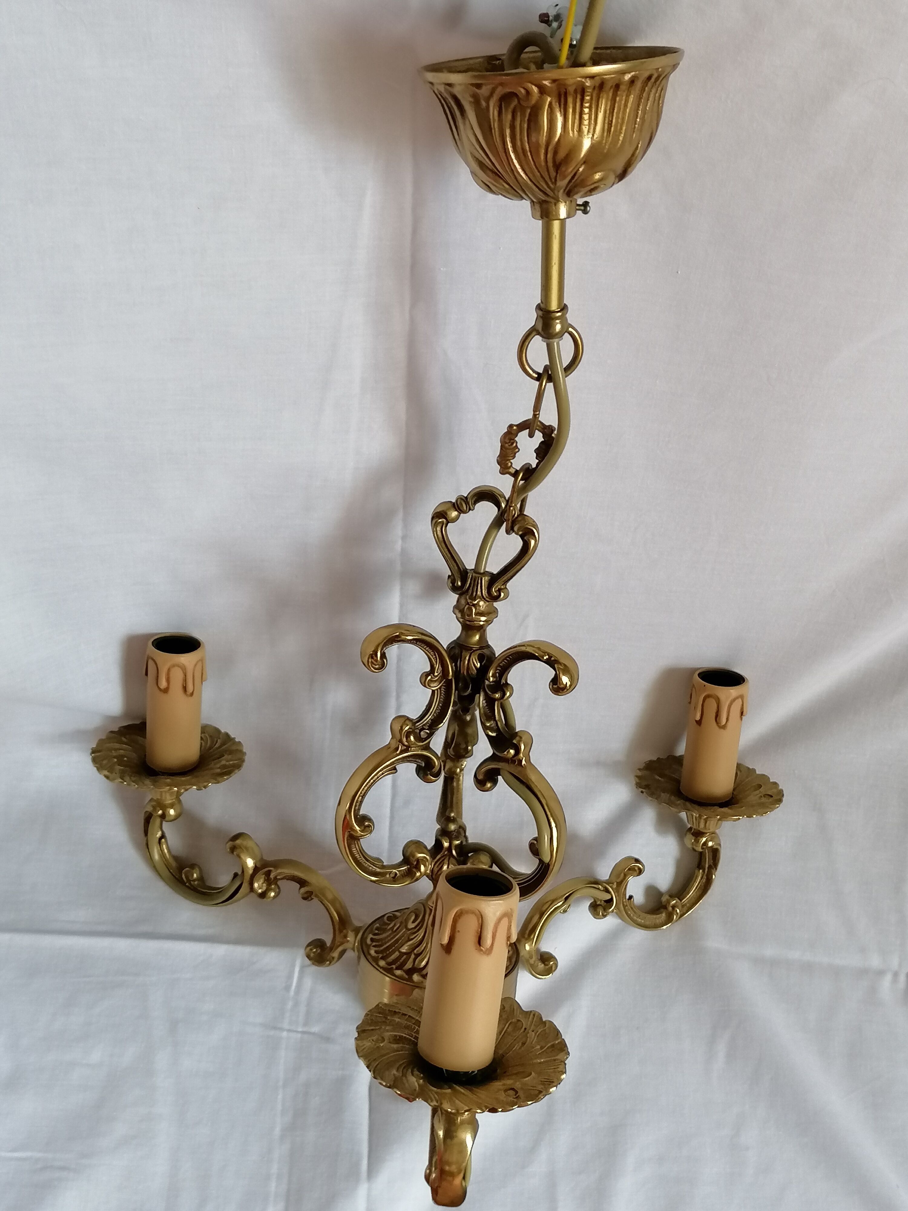 Bronze chandelier 3 lights