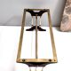 Beech Coffee Table with a Rectangular Marble Breccia Pernice Top