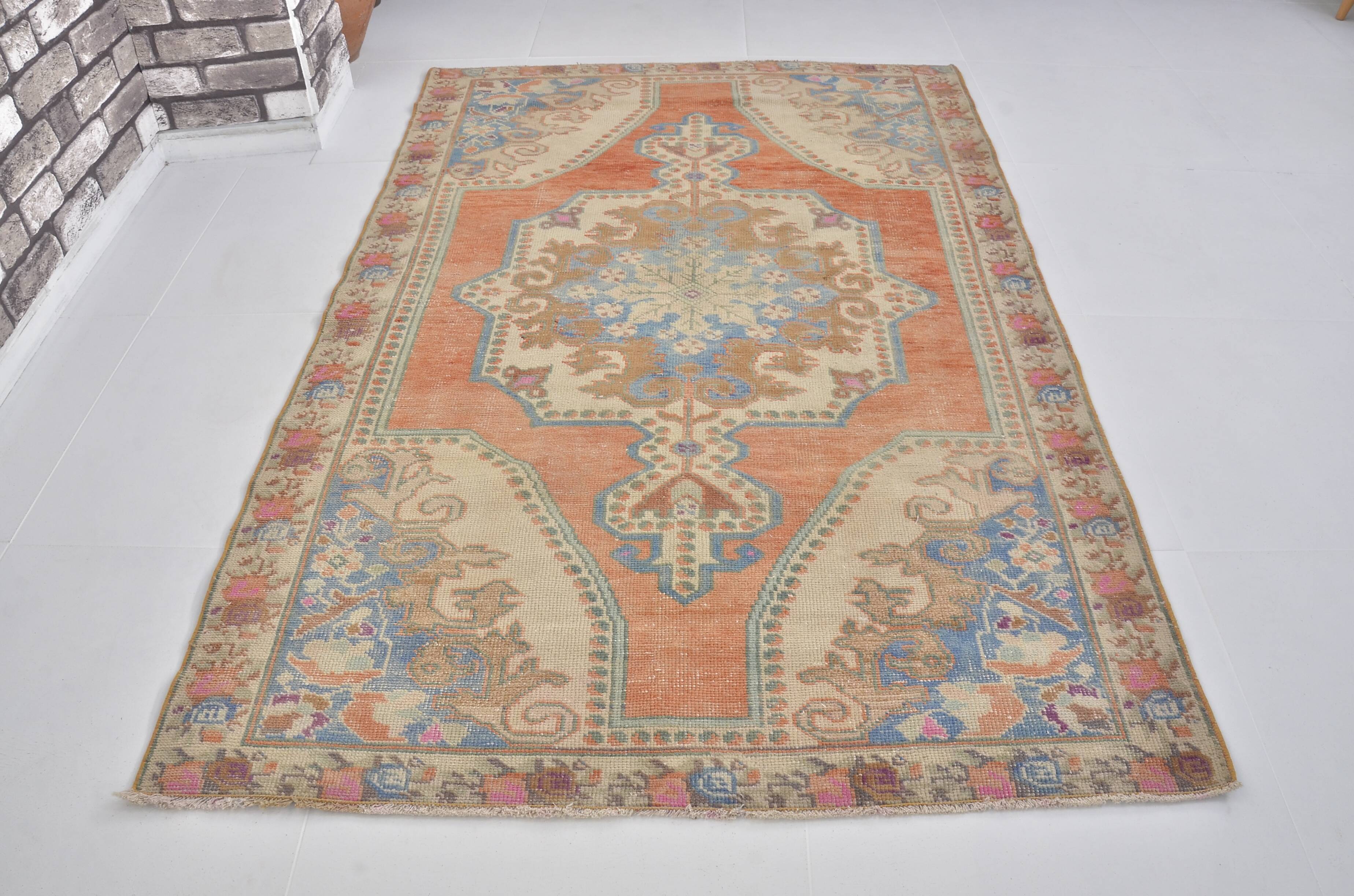 Orange & Blue Anatolian Rug sku 2437.