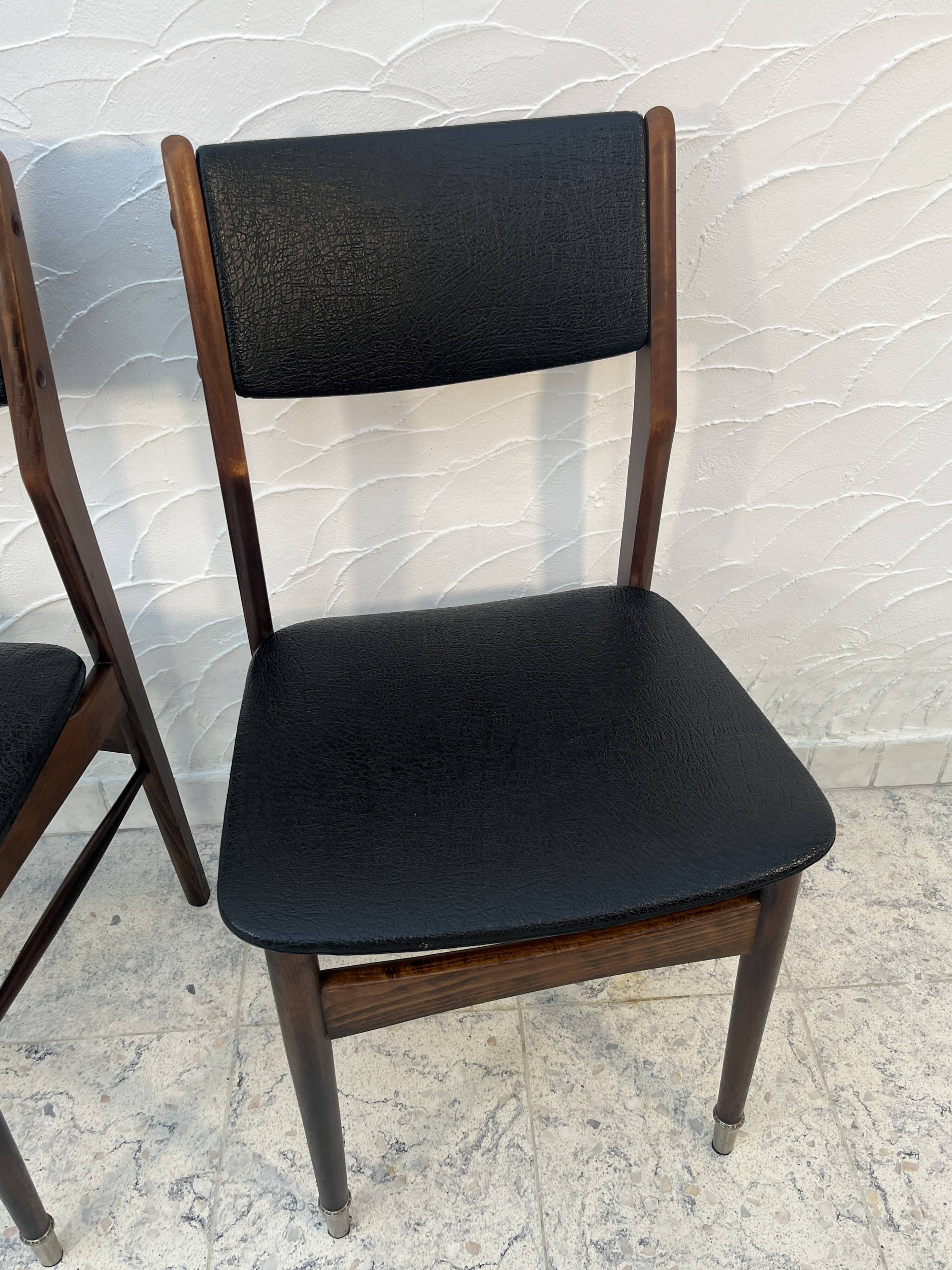 Pair of vintage Scandinavian style chairs from the 1960s.