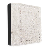 Vintage ice glass flush mount light by ERCO