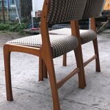 Paire de chaises traîneau