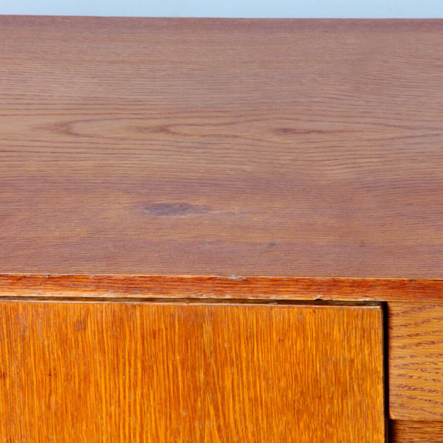 Vintage oak storage by Jiri Jiroutek, model U-458, 1960s