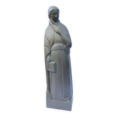 Art Deco statue representing an allegory of knowledge (reading and writing)