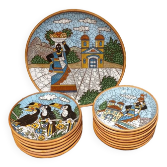 Ceramica jardim mosaic plates