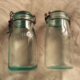 Lot 2 bocaux l'idéale verre 3/4 l vrac collection cuisine rangement