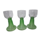 White wine glasses from Alsace Roemer foot in filigree blown glass