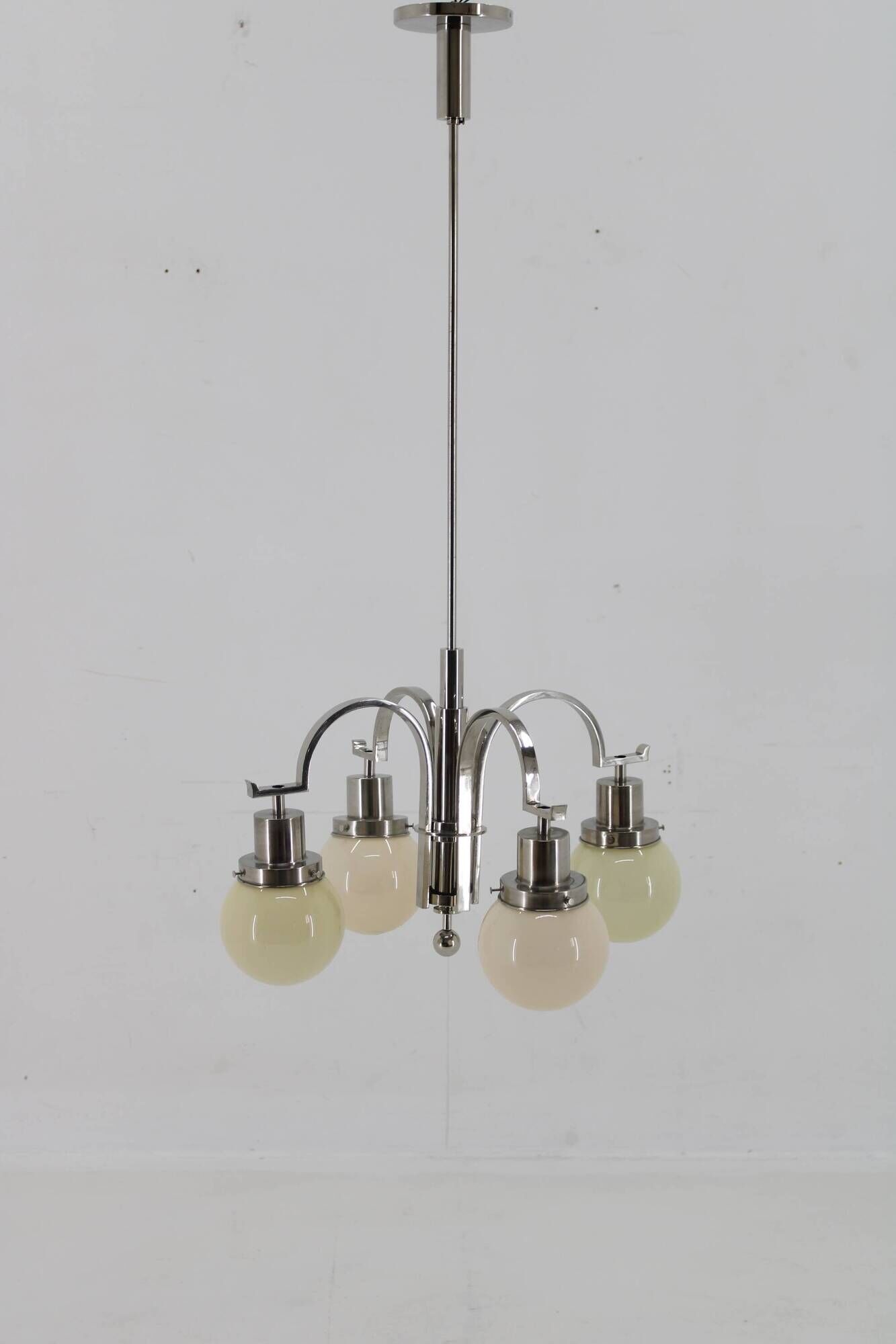 1930s Art Deco Chandelier, Czechoslovakia