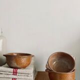 Set of three bowls in ancient sandstone