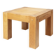 Brutalist solid wood dining table