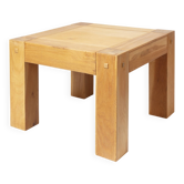 Table se salon brutaliste en bois massif