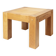Brutalist solid wood dining table