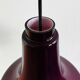 Suspension en verre violet par Hans Agne Jakobsson pour Svera, Suède années 1960
