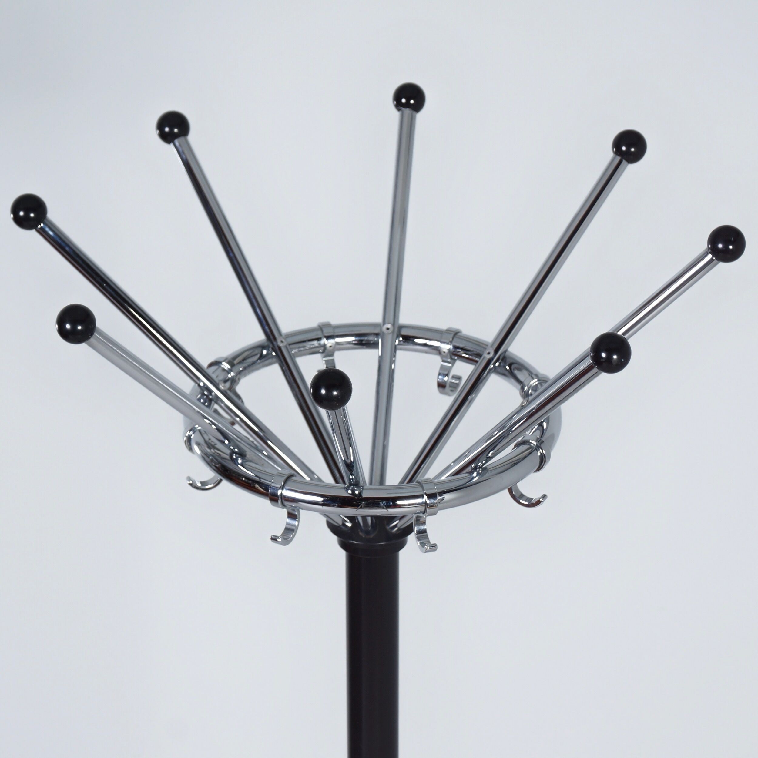 Coat rack Gispen 1016 by W.H. Gispen for Dutch Originals, 2010s – Chrome & Black Steel
