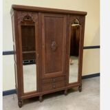Antique Art Deco wardrobe, clothes cupboard