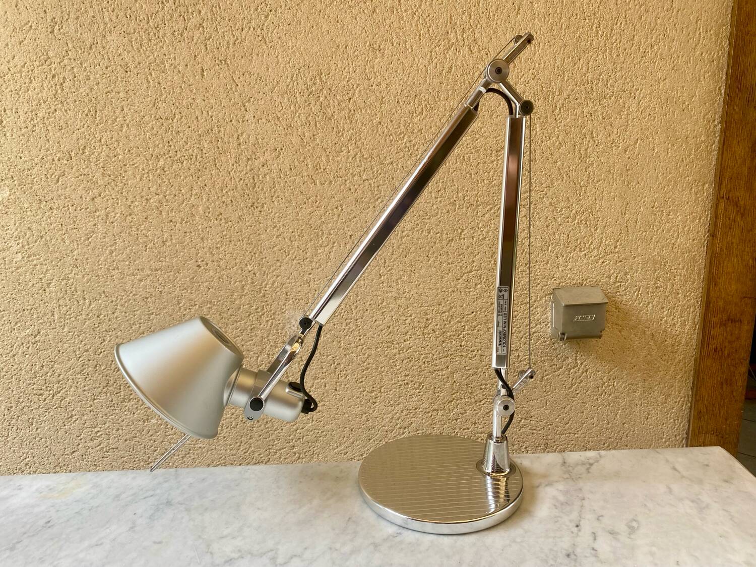 Tolomeo mini led desk lamp on designer base By Lucchi & Fassina excellent condition
