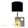 Post modern stone table lamp, 1970s